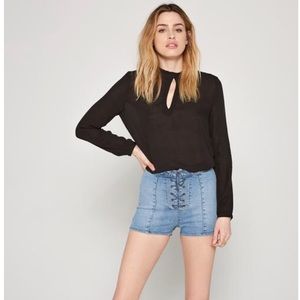 Amuse Society keyhole blouse